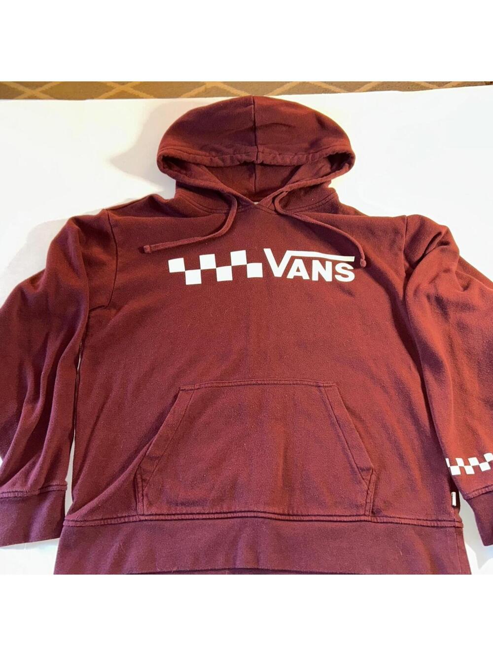 Vans Women's Burgundy and Red Hoody